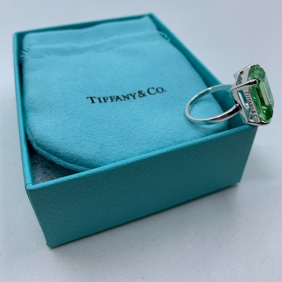 TIFFANY & CO Sparklers Cocktail Green Quartz 925 - Picture 4 of 7
